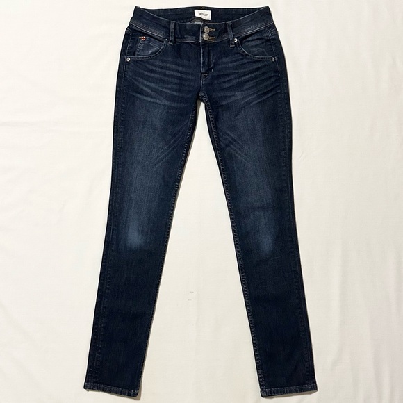 Hudson Collin Flap Skinny Jeans, Lowrise Dark Stretch Denim, Like New - 24 - Picture 2 of 16